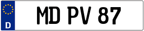 Trailer License Plate